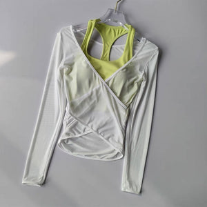 Fashion Mesh Thin Yoga Wear Women