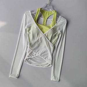 Fashion Mesh Thin Yoga Wear Women