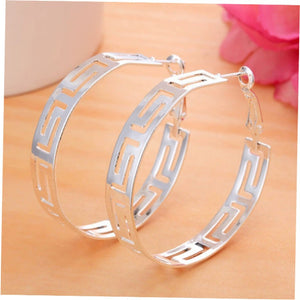 Fashion Trendy Earrings Silver Accessories