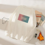 Women''s spring and autumn wear extra thick base shirt loose LARGE T-SHIRT long sleeve student warm top fashion