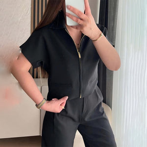 Fashion Temperament Damascus Casual Outerwear