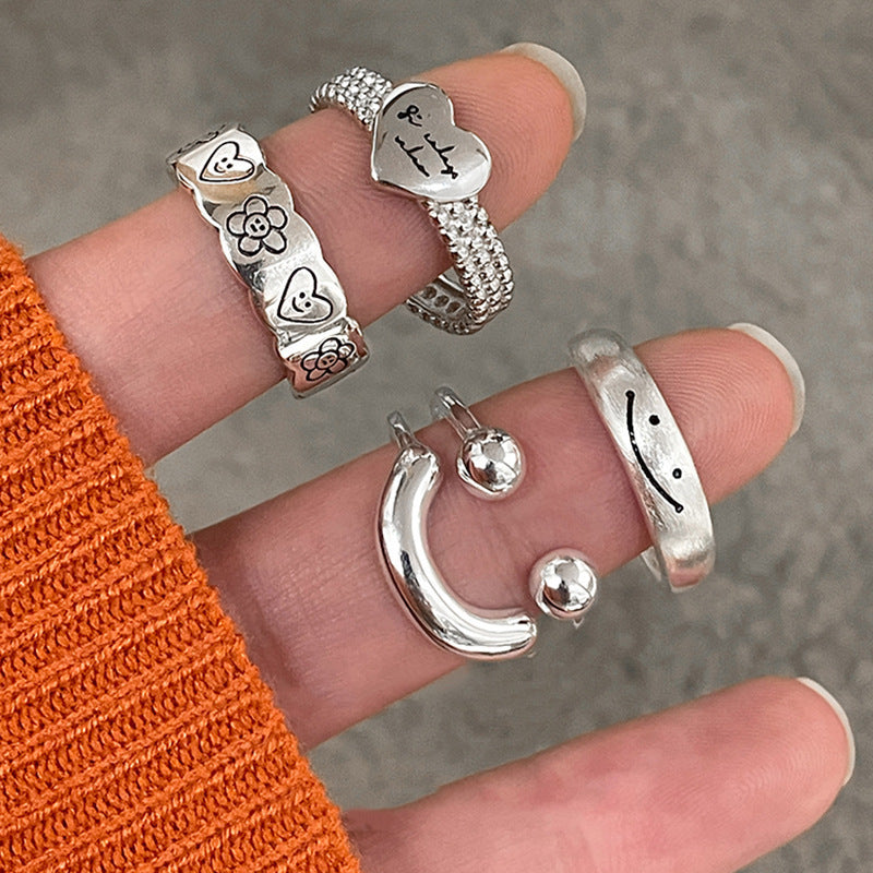 Love Wear Combined Ring Set Women