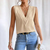 Women's Elegant V Neck Tank Tops Summer Casual Sleeveless Shirts