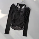Fashion Mesh Thin Yoga Wear Women