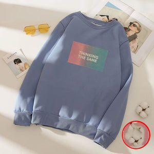 Women''s spring and autumn wear extra thick base shirt loose LARGE T-SHIRT long sleeve student warm top fashion